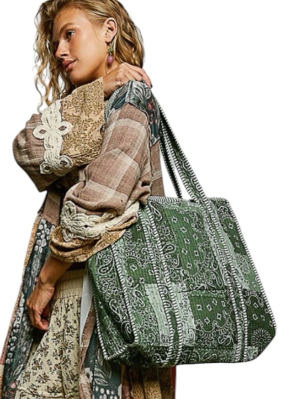 PB4:  POL NEW BAG GREEN MULTI